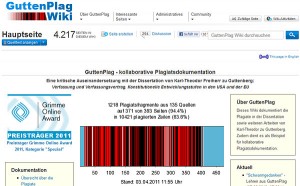 Screenshot GuttenPlag Wiki