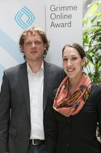 Christian Esch von der museumsplattform nrw, neben ihm Tunay Önder