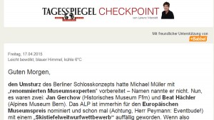 Screenshot Newsletter "Checkpoint"