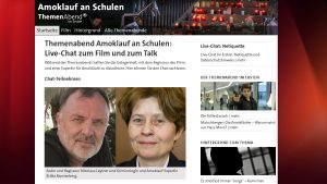 Screenshot – Mediathek ARD Livechat Amoklauf