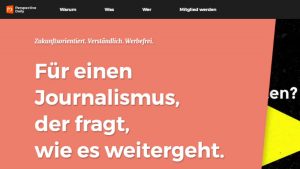 Screenshot der Website Perspective Daily