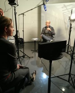 Produktion und Aufnahme der Kandidatenvideos. Foto: WDR