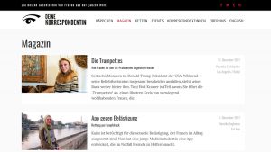Screenshot "Deine Korrespondentin"