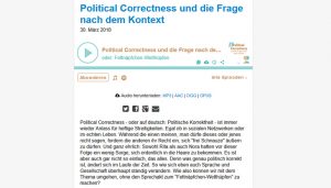 Screenshot einer Podcast-Folge von "Was denkst du denn?"