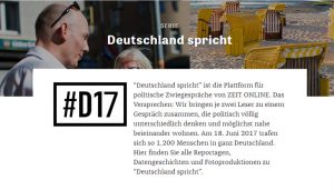 Screenshot: Website "Deutschland spricht"
