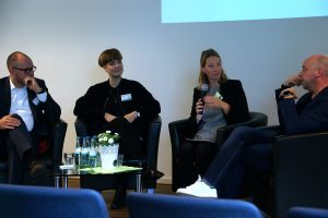 Diskussion über mögliche Erlösmodelle von digitalem Journalismus. Foto: Daniel Kunkel