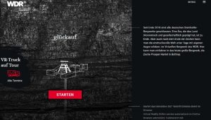 Screenshot: Virtuelles Bergwerk WDR