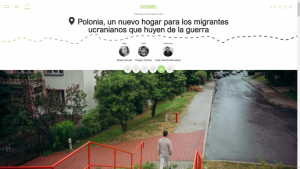 Screenshot des Artikel "Polen ist doch Einwanderungsland, für Ukrainer"