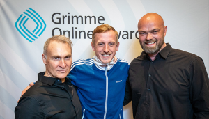 "Einigkeit und Rap und Freiheit" nominiert für Grimme Online Award 2019, Marcello Bonventre, Hubertus Koch und Christian Tipke, Foto: Rainer Keuenhof / Grimme-Institut