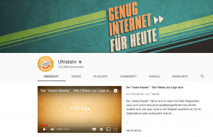 Screenshot vom Youtube Kanal Ultralativ