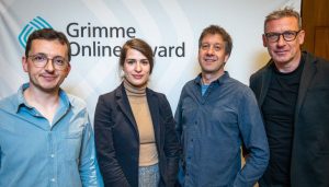 Nominierte bei der Bekanntgabe von links nach rechts: David Ohrndorf , Michelle Blum, Stefan Domke, Thomas Hallet