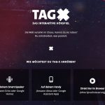 Screenshot des interaktiven Hörspiels "Tag X".