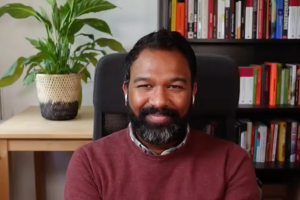 Screenshot aus Zoom-Interview: Stephan Anpalagan