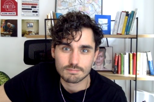 Screenshot aus Zoom-Interview: Jakob Baumer