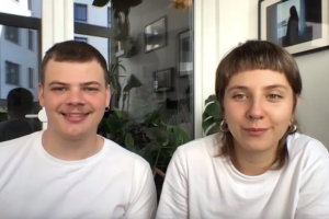 Screenshot aus Zoom-Interview: Iván Furlan Cano und Sitara Thalia Ambrosio