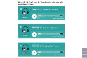 Screenshot des Angebots "Das Ende vom ewigen Eis" vom Magazin des Tagesanzeigers