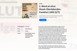 Screenshot des Podcasts "Schwarz Rot Blut"