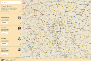 Screenshot "Stolpersteine NRW"
