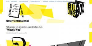 Screenshot der Website „BildungsBox: What’s Web“ des Hessischen Rundfunks