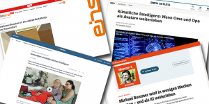 Screenshots der im Artikel erwähnten Beiträge; Montage: Grimme-Institut