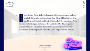 Screenshot der Website "Library of Lost Books"