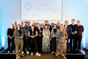 Gruppenbild der Preisträger; Foto: Mareen Meyer / Grimme-Institut