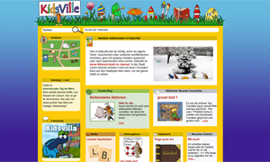 Screenshot der Website kidsville.de (web.archive.org)